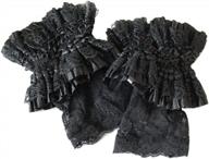 punk chic: gothic black fingerless gloves - perfect for weddings & parties logo