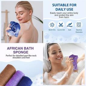 img 3 attached to 🌟 Yiclick Exfoliating Scrubber Washcloth: Recommended for Luxurious Skin Care