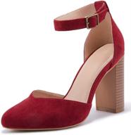 👠 vetaste chunky pointed pumps - stylish and comfortable women's shoes логотип