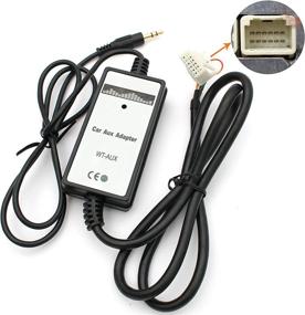 img 3 attached to 🔌 Aux Adapter for Camry, Corolla, Avensis, RAV4, Yaris - 3.5mm AUX MP3 Player Radio Car Digital Music CD Changer - 2005-2011 Models
