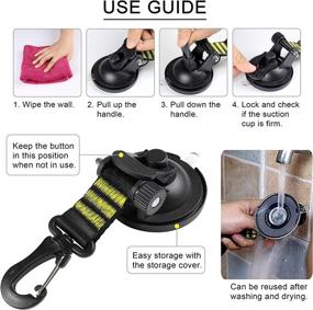 img 1 attached to Versatile Ayaport Heavy Duty Suction Cup Anchor Tie Downs: Ideal for SUP, Camping Tarp, Car Side Awning - Set of 2