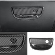 upgrade your jeep with yoctm carbon fiber copilot storage box handle sequins trim interior styling for wrangler jk 2011-2017 logo
