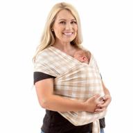 weesprout baby wrap carrier - идеальный слинг-переноска для новорожденных и младенцев, укрепляет связь с ребенком, мягкий и дышащий, идеально подходит для ношения младенцев логотип