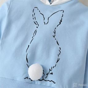 img 2 attached to 🐰 Easter Bunny Rabbit Hoodie Sweatshirt Top Coat for Toddler Boys and Girls