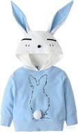 🐰 easter bunny rabbit hoodie sweatshirt top coat for toddler boys and girls logo