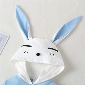 img 1 attached to 🐰 Easter Bunny Rabbit Hoodie Sweatshirt Top Coat for Toddler Boys and Girls