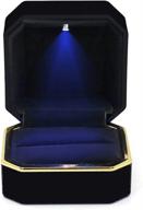 gbyan ring box with led light jewelry display gift box for proposal,engagement, wedding логотип