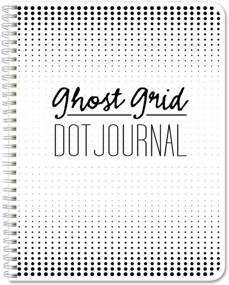 img 3 attached to Ghost Grid Dot Journal By BookFactory: Large 8.5" X 11" Bullet Notebook With 120 Pages - JOU-120-7CW-A(DotJournalNG)