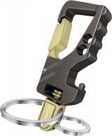 Idakekiy Key Chain Quick Release Spring with 4 Key Rings Heavy