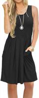 get ready for summer with the women's pleated sundress - knee-length with pockets! logo