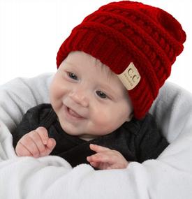 img 4 attached to Теплая вязаная детская шапка-череп для зимы от Funky Junque Exclusives
