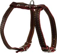 🐱 high-quality real leather feline harness for small to medium cats - 12"-15" chest size, 3/8" wide logo