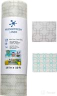 🔍 achub premium fridge liner - bpa free, food safe, wider roll cut to fit, non adhesive, washable, easy to clean & durable eva shelf mats - fridgefresh-liner (10-ft, grey) logo