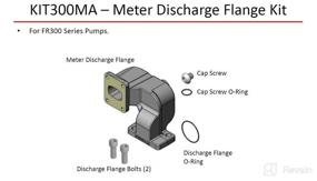 img 1 attached to Fill Rite KIT300MA Meter Discharge Flange