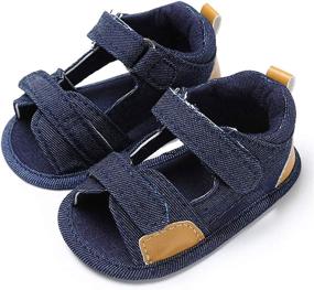 img 4 attached to 👶 Stay Safe with Anti-Slip Sandals: Walkers for Newborn Boys