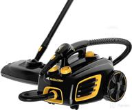 🧼 mcculloch mc1375 canister steam cleaner - 20 accessories, extra-long power cord - chemical-free cleaning for floors, counters, appliances, windows, autos, and more - 1-(pack), black logo