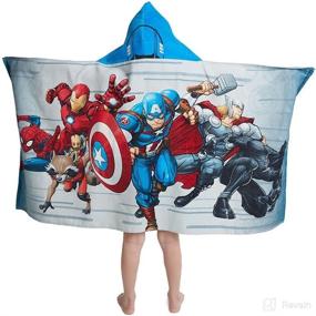 img 2 attached to Kids Characters Superhero Hooded Towel