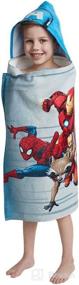 img 4 attached to Kids Characters Superhero Hooded Towel