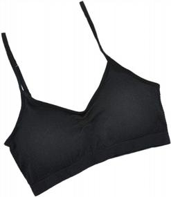 img 2 attached to 3Pack Women'S Camisole Bra: Seamless, Adjustable & Comfy Nylon Daily Bra With Removable Cup - Mixzones