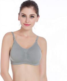 img 1 attached to 3Pack Women'S Camisole Bra: Seamless, Adjustable & Comfy Nylon Daily Bra With Removable Cup - Mixzones