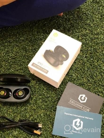 img 1 attached to PowerLocus PLX2 True Wireless Earbuds: Bluetooth V5.0 Hi-Fi Stereo Headphones W/ IPX5 Waterproof For IPhone, Samsung, Laptop & Tablets review by Mark Hamblin