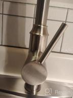 картинка 1 прикреплена к отзыву Хромированный кухонный смеситель из нержавеющей стали с одной рукояткой, с выдвижным душем, для установки в одно или три отверстия, с монтажной пластиной для кухонной раковины. от Sonny Nevers