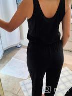 img 1 attached to Women'S Summer Sleeveless Jumpsuit Rompers With Elastic Waist And Pockets review by Patrick Lets