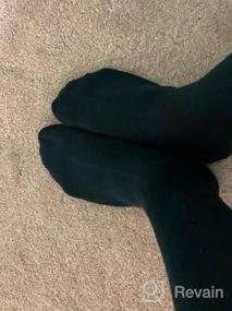 img 6 attached to Противоскользящие носки для диабетической йоги с захватами для дома и больницы - 3 пары белого цвета для женщин и мужчин