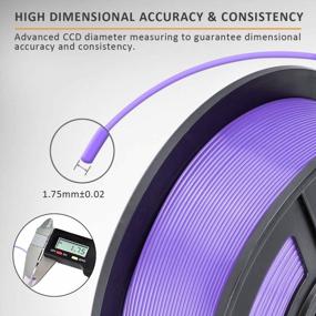 img 3 attached to SUNLU PLA 3D Printer Filament - 1.75Mm 1Kg Spool, +/- 0.02Mm Accuracy, Vacuum Packed, Perfect For FDM Printers - PLA Purple