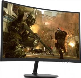 img 4 attached to Fiodio 24-inch Curved Monitor 1080P, 75Hz, Built-In Speakers, HDMI, 24C1F