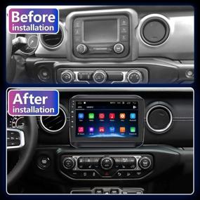 img 3 attached to Upgrade Your Jeep Wrangler JL With An AWESAFE 9-Inch Android Car Stereo System Supporting Carplay, Android Auto, Bluetooth, WiFi, And GPS