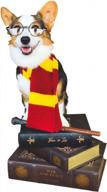 xl red and yellow striped dog scarf - comfycamper pet costume clothes logo
