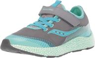 👟 saucony astrofoam sneaker for girls - turquoise athletic shoes логотип