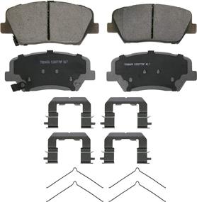 img 4 attached to 🔥 Wagner ThermoQuiet QC1815 Ceramic Brake Pad Set for Ultimate Performance