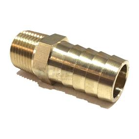 img 2 attached to EDGE INDUSTRIAL Straight Brass Fittings: Perfect for Hydraulics, Pneumatics & Plumbing