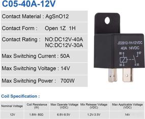 img 2 attached to Ehdis Relay 40Amp Spst Model Replacement Parts : Switches & Relays