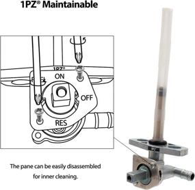 img 1 attached to 🔧 1PZ HT1-P01 Fuel Cock Petcock Valve Tank Switch Replacement for Honda TRX350 Rancher 2000-2003