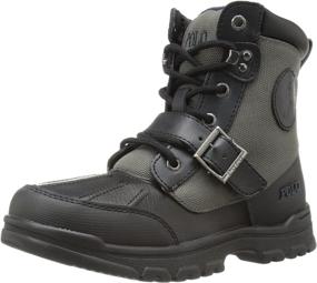 img 4 attached to Polo Ralph Lauren Colbey Toddler Boys' Shoes : Boots