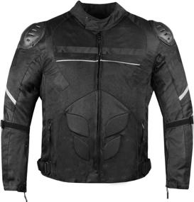 img 3 attached to 🧥 AirTrek Men Mesh Motorcycle Touring Waterproof Rain Armor Biker Jacket Black S: Ultimate Protection for Bikers