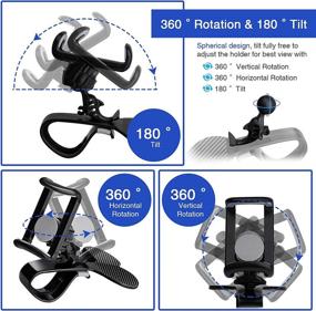 img 1 attached to Rotating Universal Handsfree Dashboard Smartphones