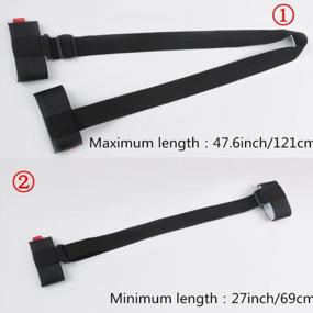 img 3 attached to TANCHEN Thick Ski Carrier Straps Shoulder Lash Handle Tape Sling Protects Skis And Poles In Downhill And Backcountry Easily Carries