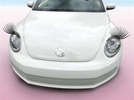 beetle carlashes (2012-present) - classic black 3d eyelashes for enhanced car styling logo