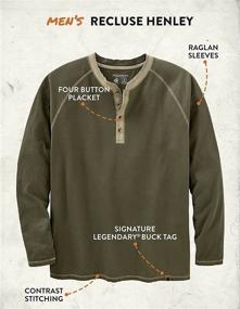 img 1 attached to 👕 Large Legendary Whitetails Recluse Henley Shirt