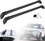 motorfansclub cross bar roof rack compatible with bmw x3 f25 2011-2018, baggage luggage carrier (not for 2019+) logo