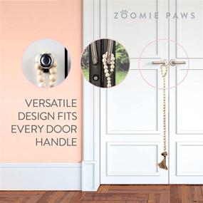 img 1 attached to 🐾 Zoomie Paws Hanging Door Bells for Potty Training - Stylish Dog Door Bells for Easy Training, Puppy Supplies, Pet Supplies - 1 Pack