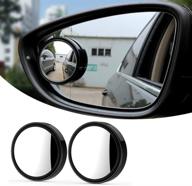 pincuttee blind mirror for car side mirror 2 pack: round hd glass convex rear view mirror for car, van, suv and trucks (round-framed) логотип