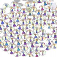 сверкайте своими поделками с хрустальными стразами beadsland flat back: 1440 круглых драгоценных камней в crystalab для дизайна ногтей (ss10, 2,7-2,8 мм) логотип