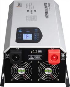 img 3 attached to Off-Grid Pure Sine Wave Power Inverter - 5000W Peak, 15000Watts, 24V DC To 120/240VAC Split Phase With Battery AC Charger For Solar Energy - Low Frequency For Maximum Efficiency