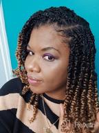 img 1 attached to 8-Packs Of 18-Inch Pre-Twisted Passion Twist Crochet Hair Extensions In 1B/30/27 - Dorsanee Passion Twists For Black Women, Pre-Looped Synthetic Braiding Hair For Stylish Looks review by Kristi Ratz