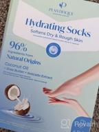 img 1 attached to Revitalize Your Feet With Plantifique Happy Feet Mask - 2 Pack Hydrating Socks For Soft Heels - Intense Moisturizing & Repairing Dry Rough Skin - Foot Spa Treatment For Dry & Cracked Feet review by Alison Herrier